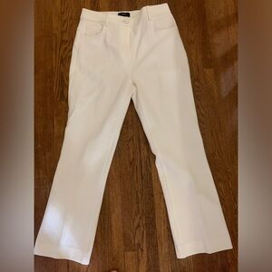 Theory cream cigarette dress pants